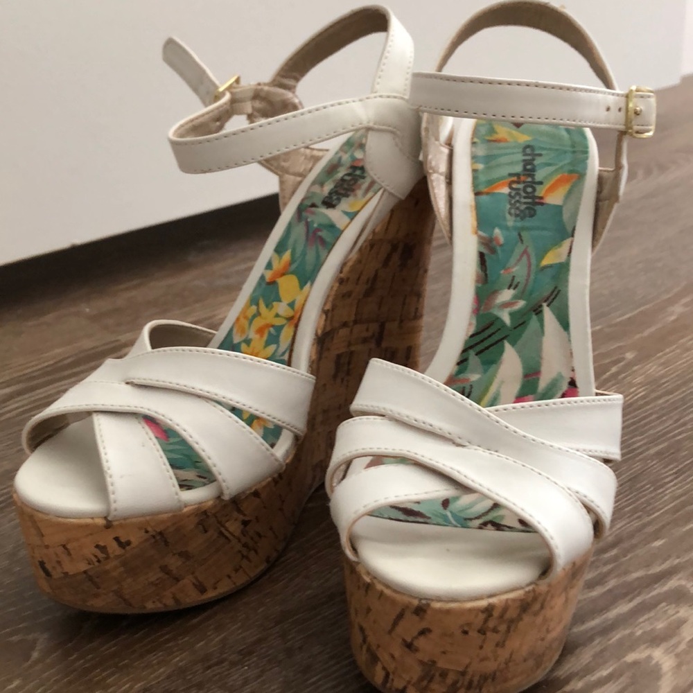 Charlotte Russe White Wedges
